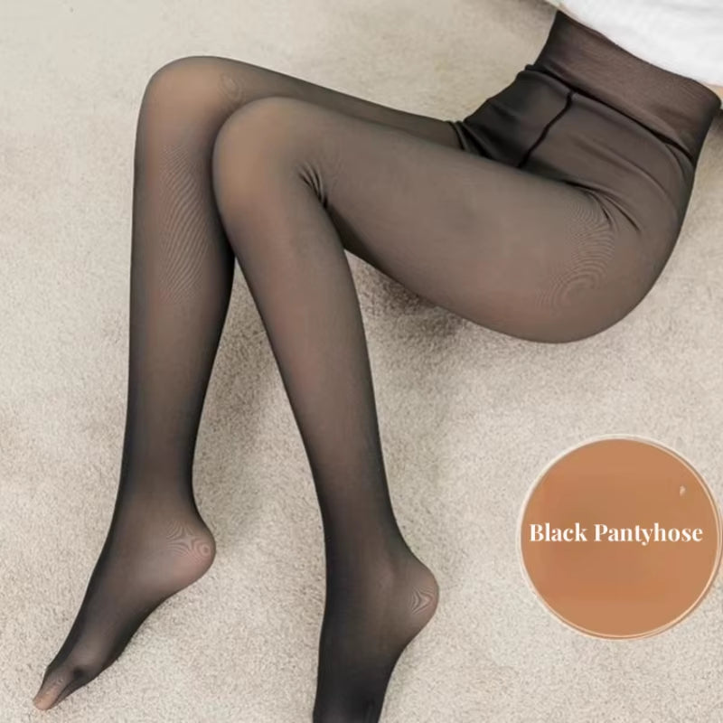 Hot Thicken Thermal Tights plus Size Warm Insulated Tights Sexy Pantyhose Women Fake Stockings Skin Effect Translucent Tights